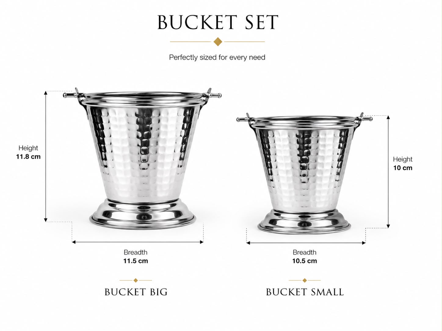 2-Piece Serving Bucket Set AH-109 Moradabad